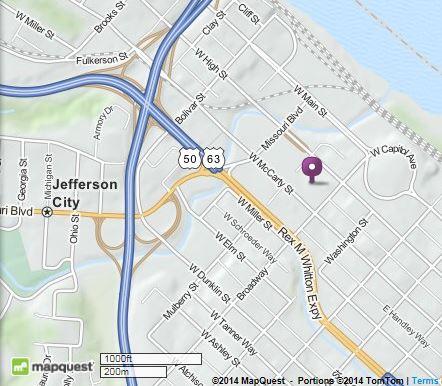 map of Jefferson City